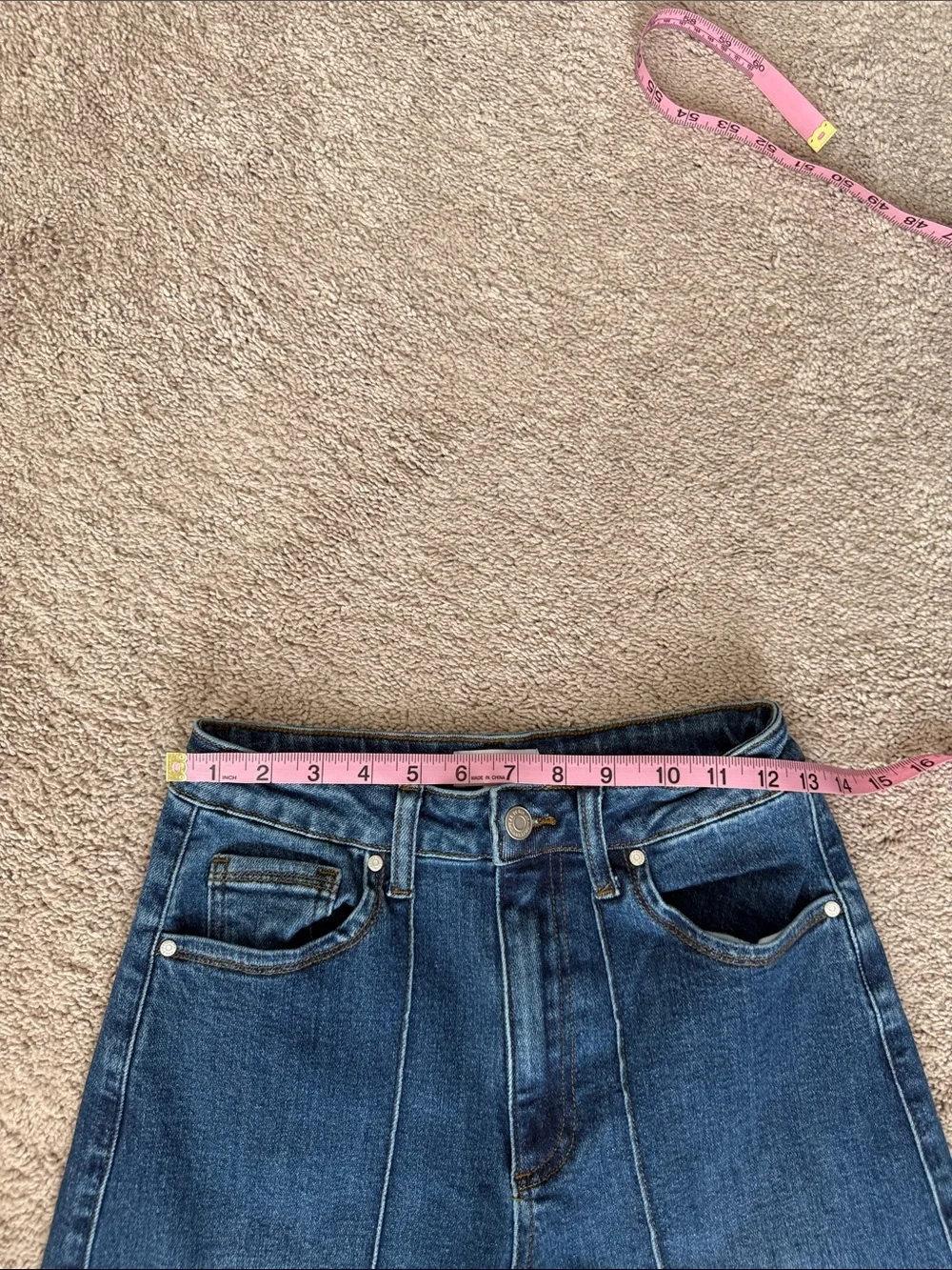 Anniewear Wide Leg Blue Women's Jeans